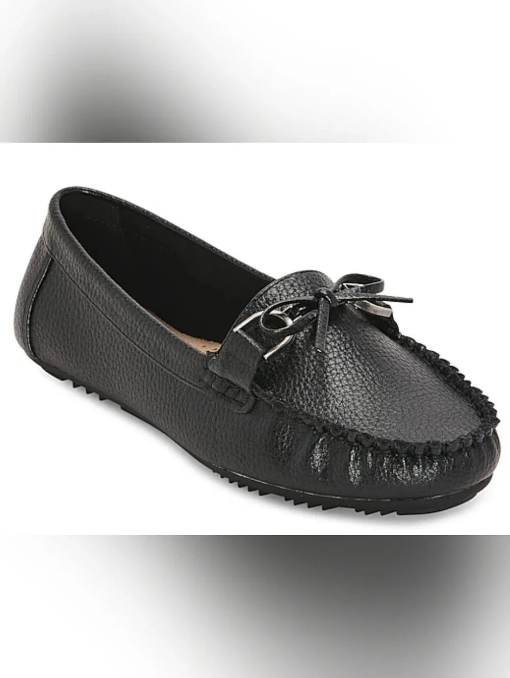 (C-4855) St. John's Bay Bossie Womens Moc Closed Toe Loafers Sz 6W (WIDE)